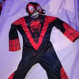 Marvel Spider-Themed Kids Costume - Red and Black
